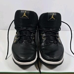 Nike Air Jordan Max Aura 5 Shoes Black Gold White Gray DZ4353-017 Mens Sz10M